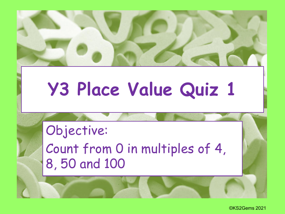 Place Value Quiz - Multiples