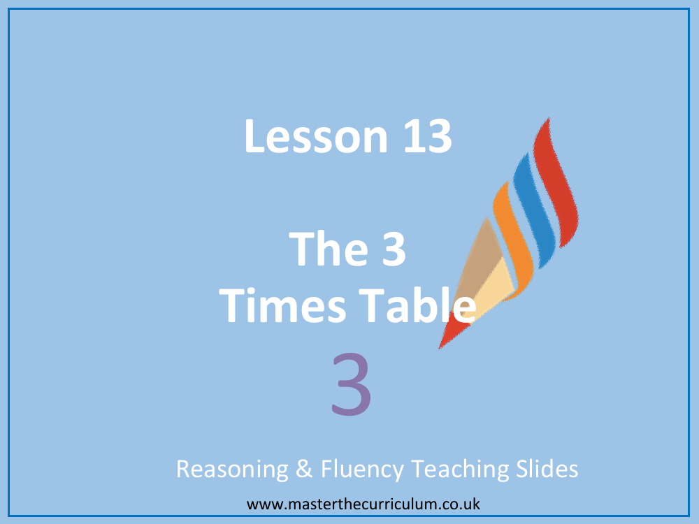 Multiplication And Division The 3 Times Table Presentation Maths 