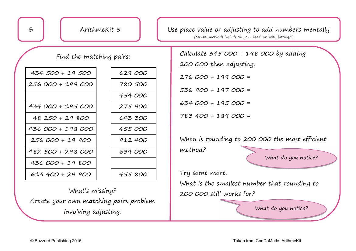 Use place value or adjusting to add numbers mentally