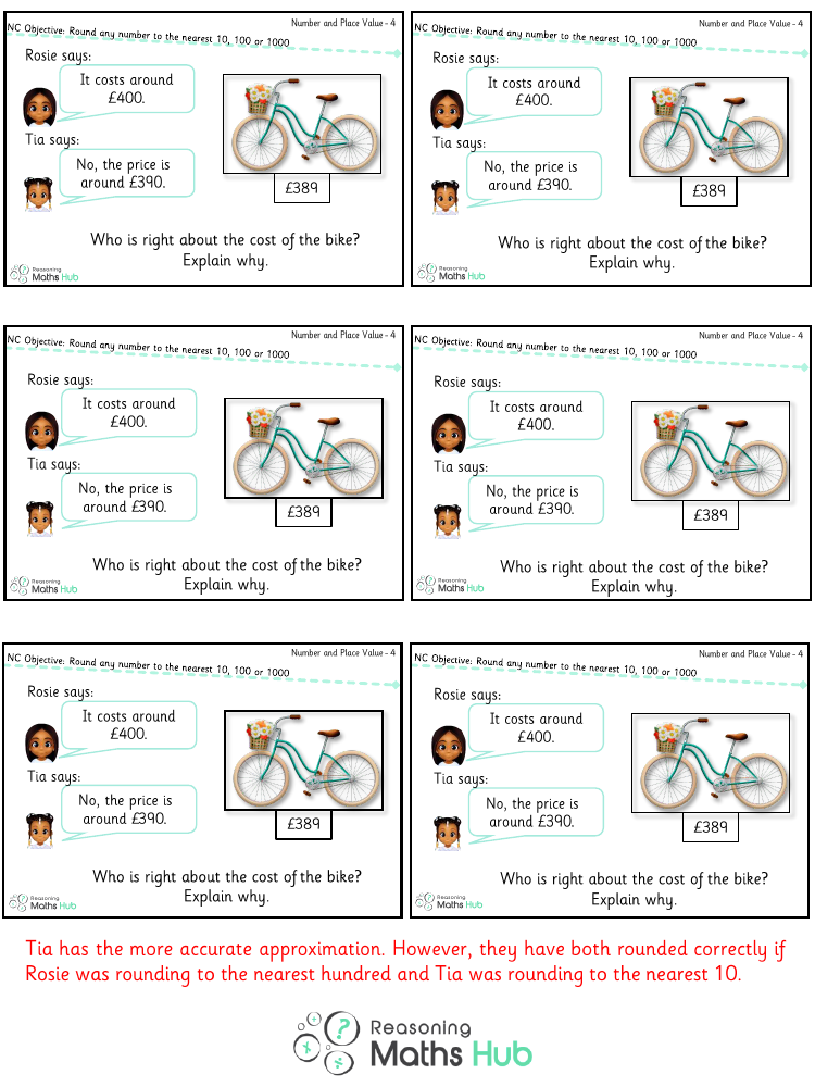 Round Any Number to the Nearest 10, 100 or 1000 8 - Reasoning