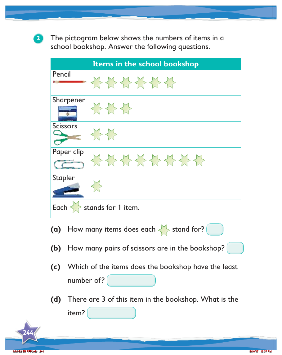 Max Maths, Year 2, Try it, Making pictograms (3)