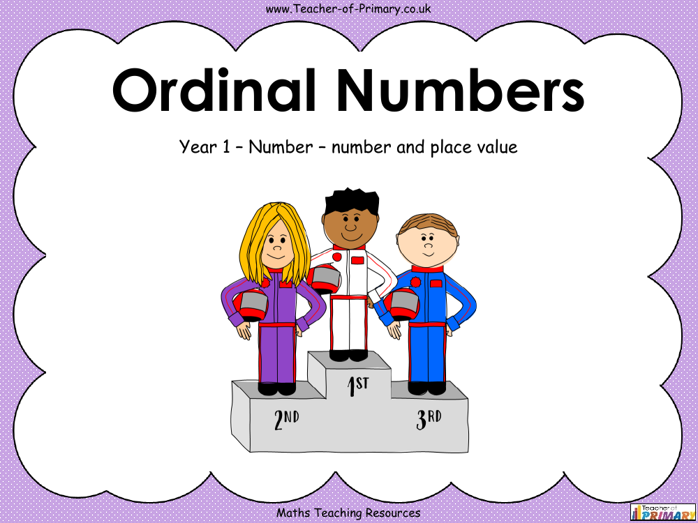 ordinal numbers presentation
