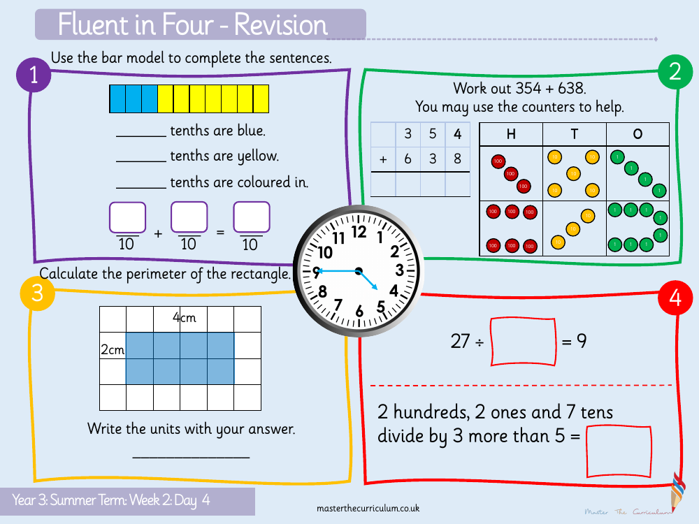 Fractions - Add fractions - Starter