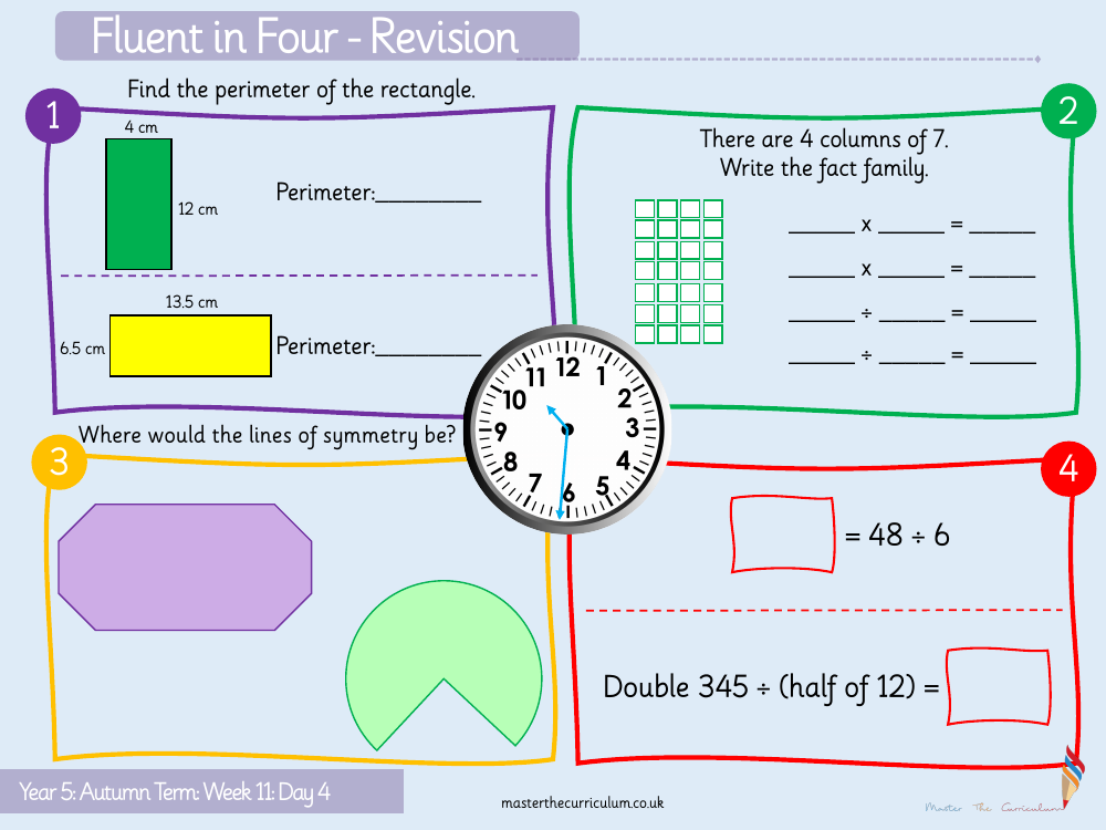 Perimeter and Area - Perimeter of Rectilinear Shapes - Starter