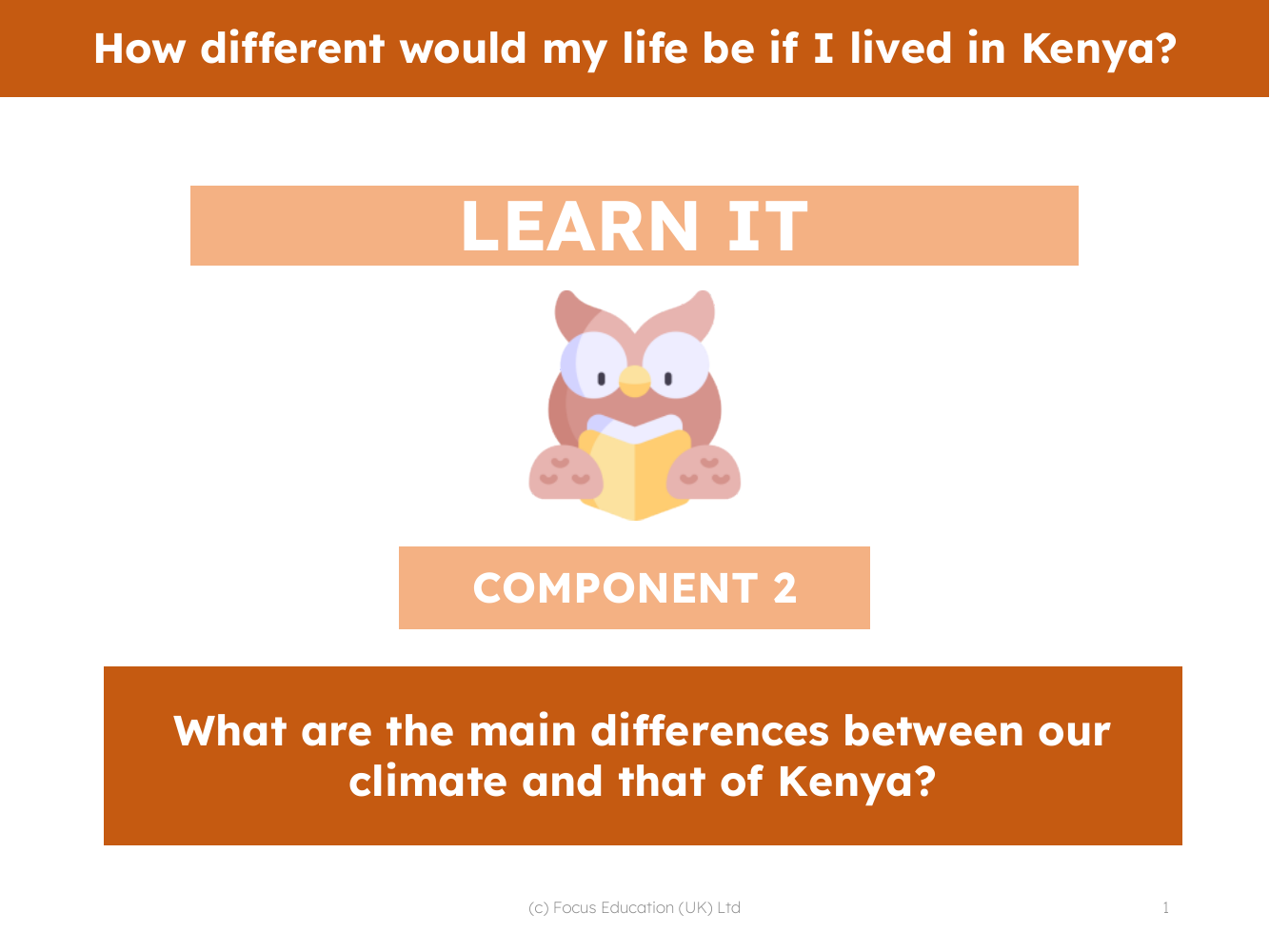 What are the main differences between our climate and that of Kenya? - Presentation