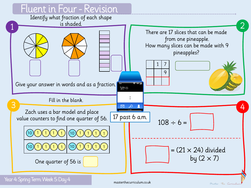 Fractions - Count in tenths - Starter