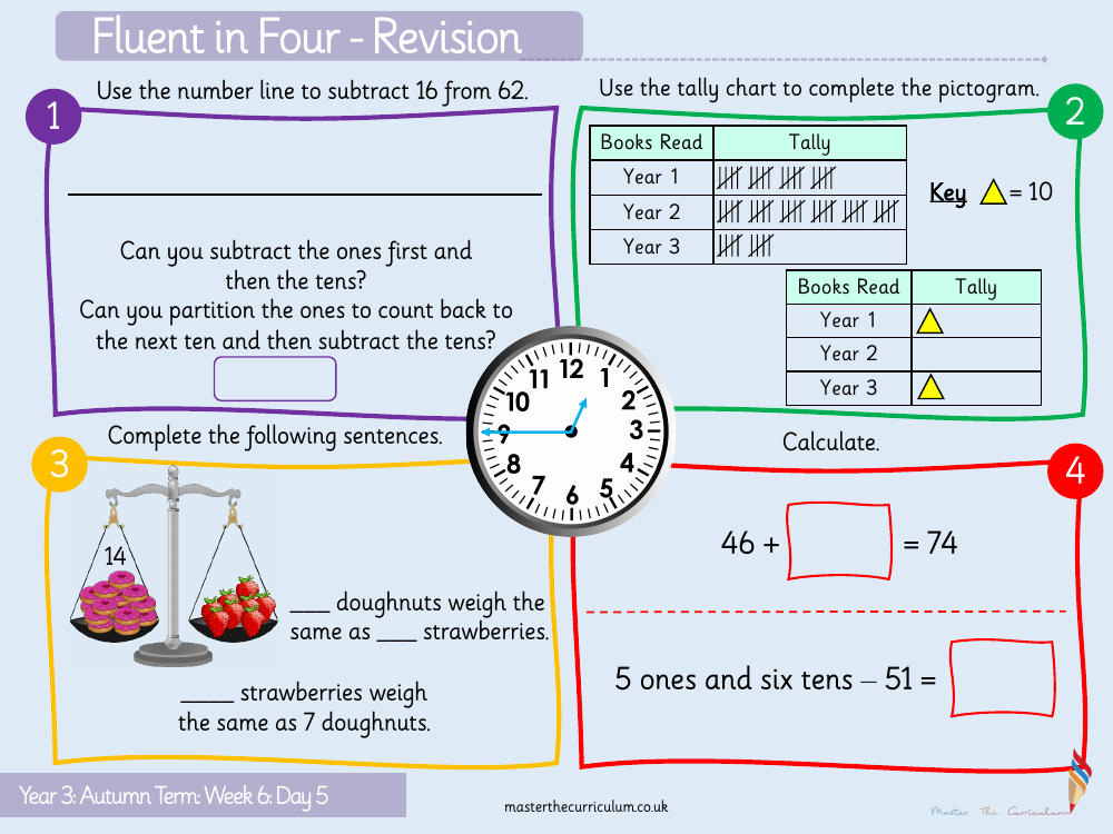 Addition and subtraction - Add and subtract 100s word problems - Starter