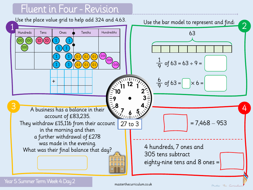 Decimals - Decimal Sequences - Starter