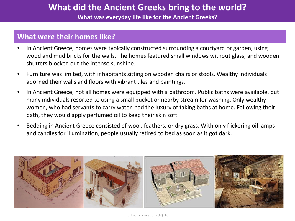 Homes of the Ancient Greeks - Info sheet