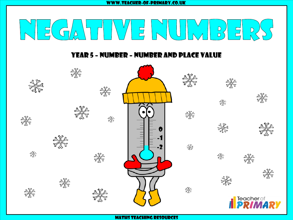 Negative Numbers - PowerPoint