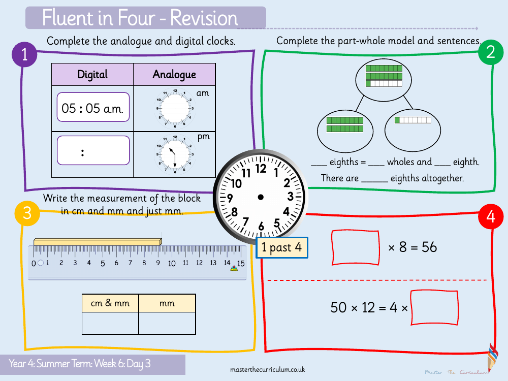 Time - Analogue to Digital 12 hour- Starter