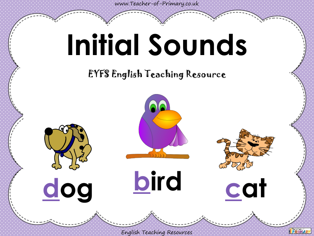 Initial Sounds   EYFS - Powerpoint