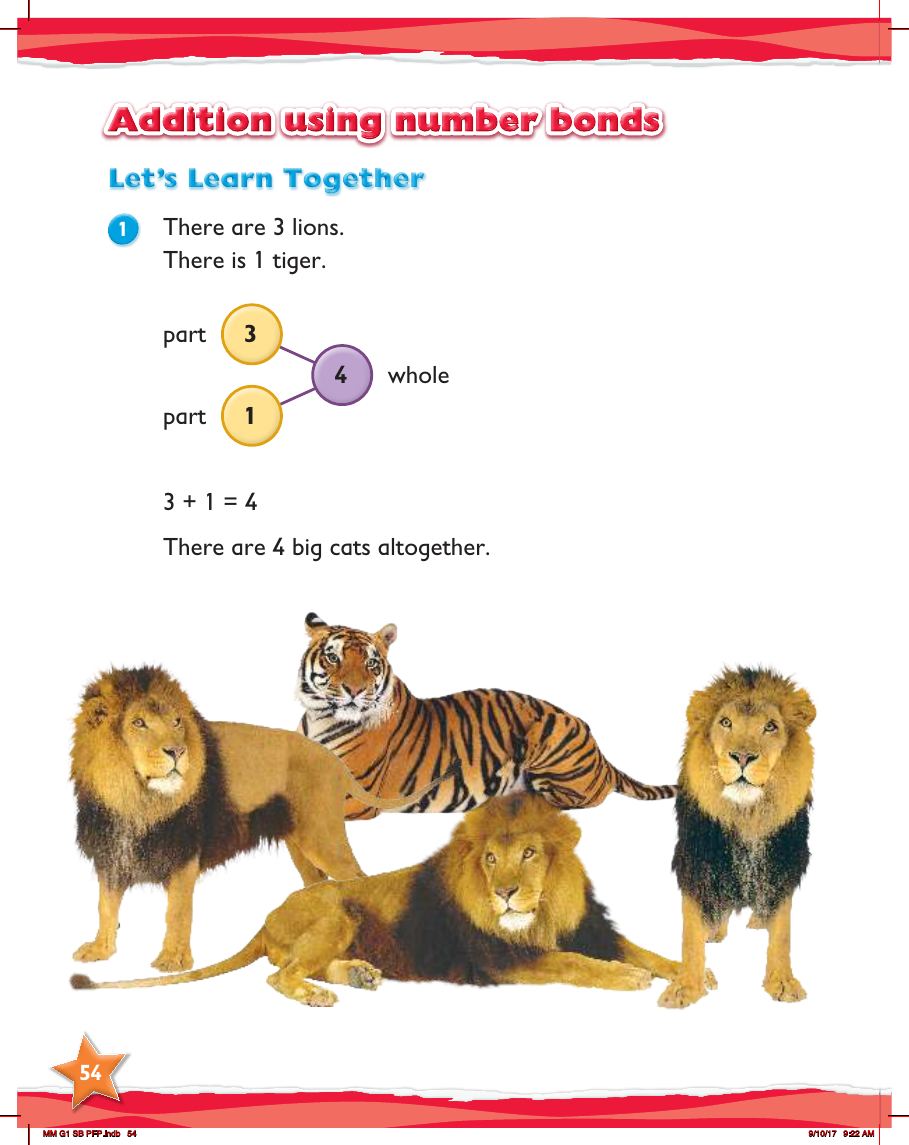 Max Maths, Year 1, Learn together, Addition using number bonds
