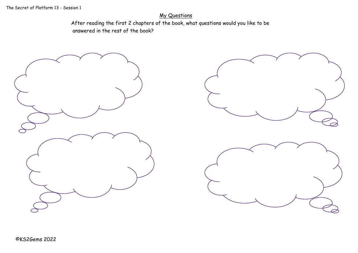 The Secret of Platform 13 - Session 1 - My Questions