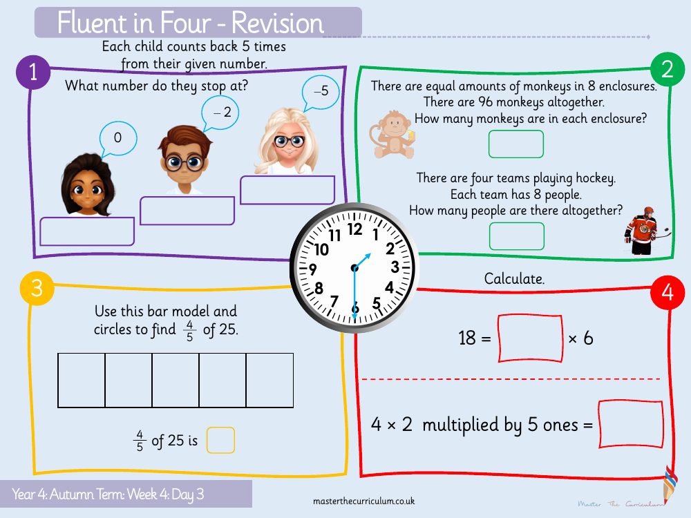 Place value - Negative numbers 2 - Starter