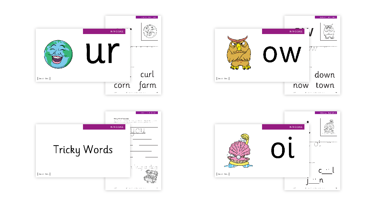 ur, ow and oi - Phonics Phase 3 - Week 6