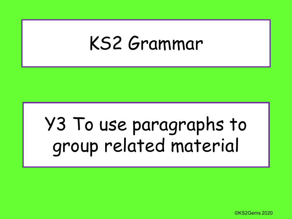 Paragraphs Presentation