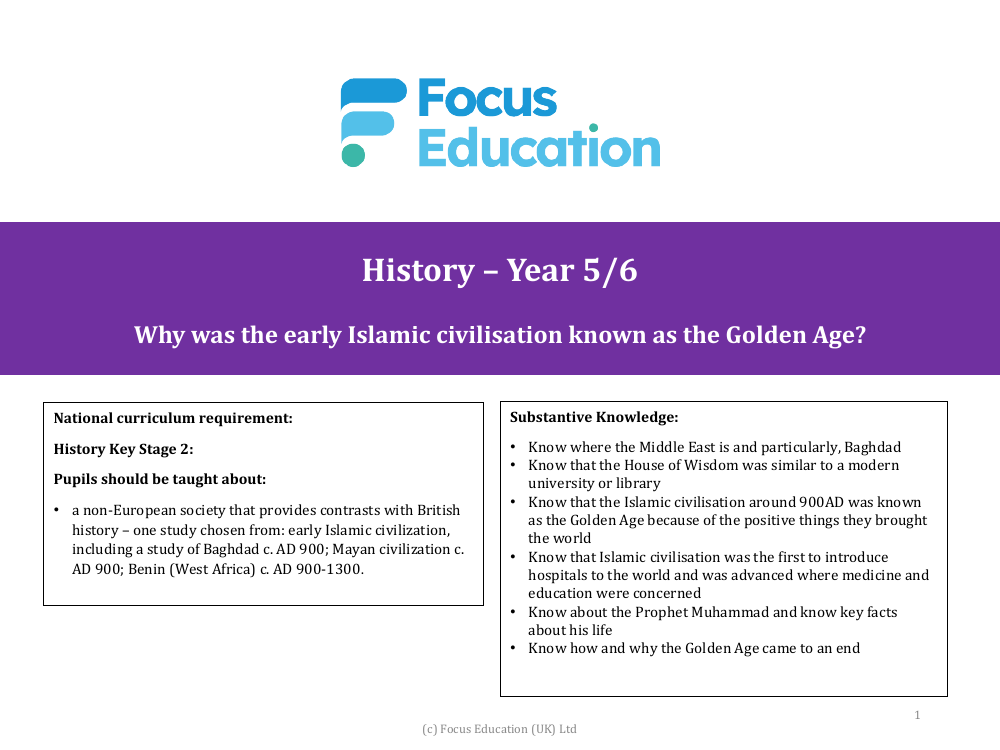 When was the Islamic Civilisation at its most glorious? - Presentation