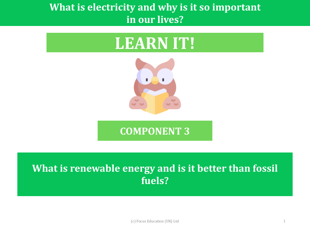 What is renewable energy and is it better than fossil fuels? - Presentation