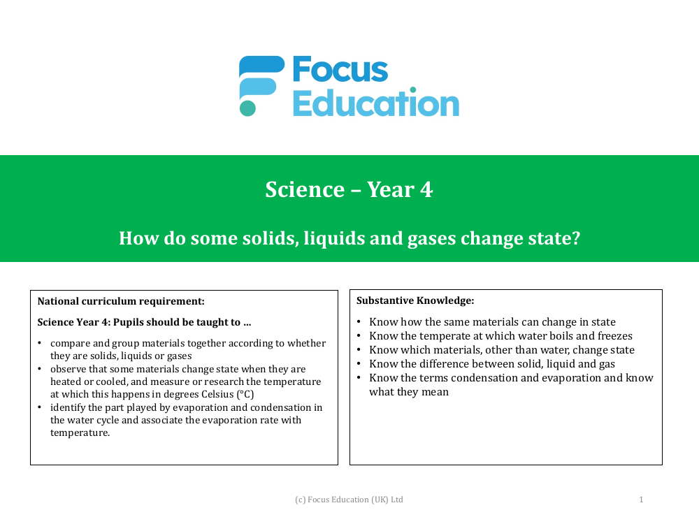 How can we classify solids, liquids and gasses? - Presentation