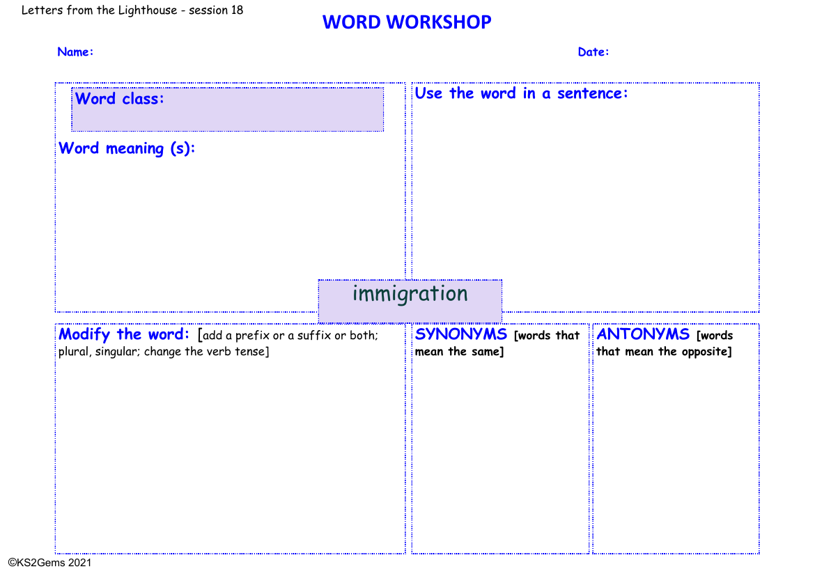 Letters from the Lighthouse - Session 18 - Word Workshop