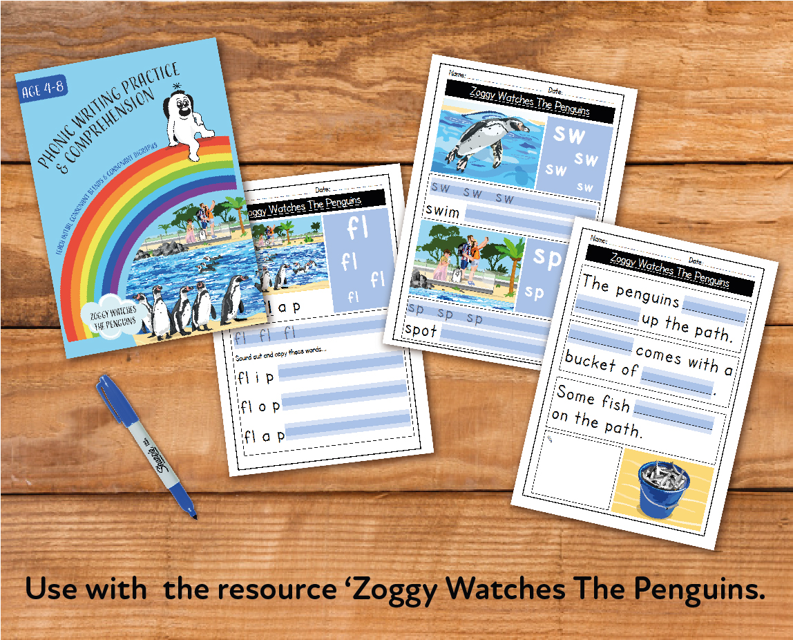 Zoggy Watches The Penguins - Teacher Notes (Writing And Comprehension Practice)