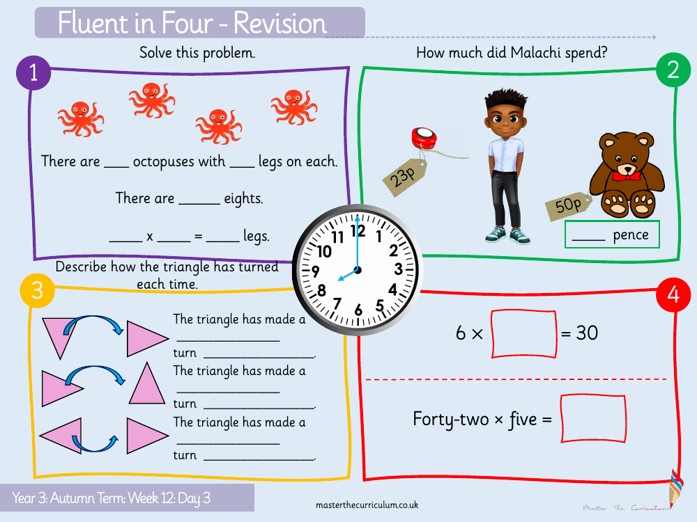 Multiplication and division - Divide by 8 - Starter