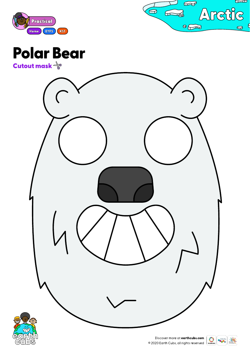 Polar bear mask