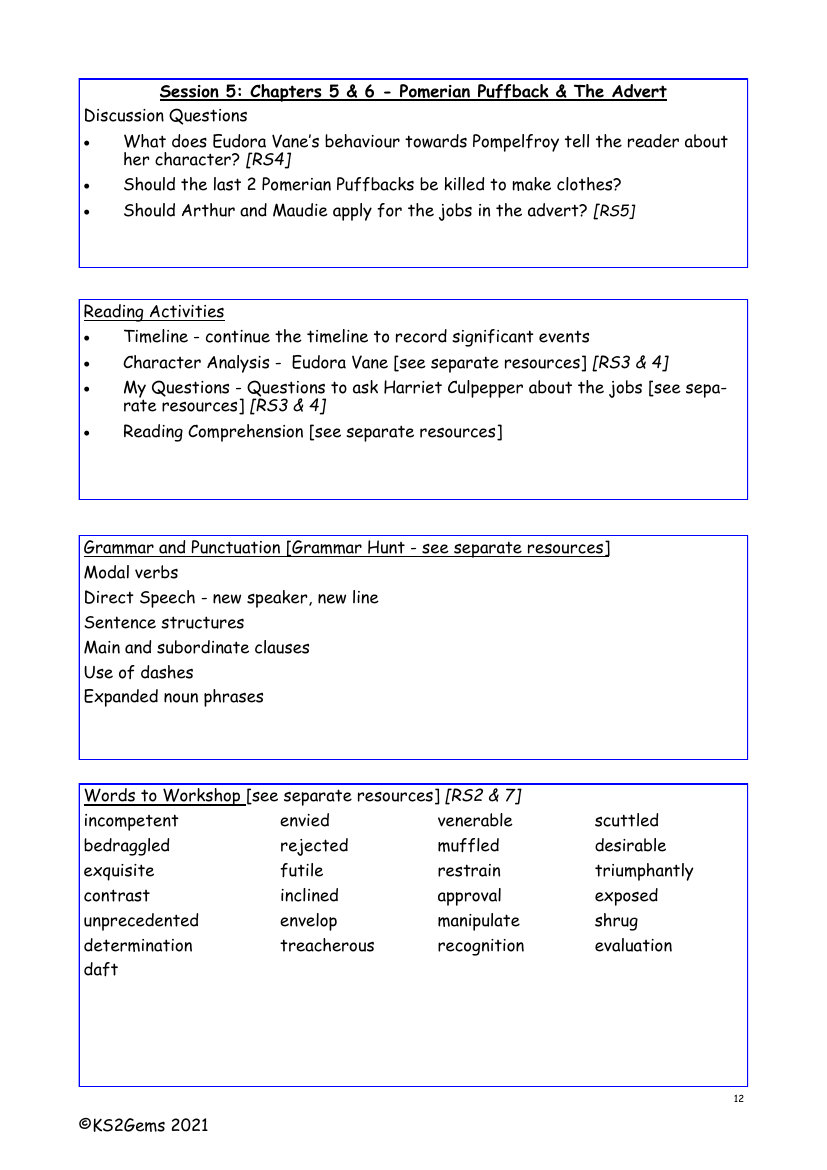 Brightstorm - Session 5 - Chapter 5 - Worksheet