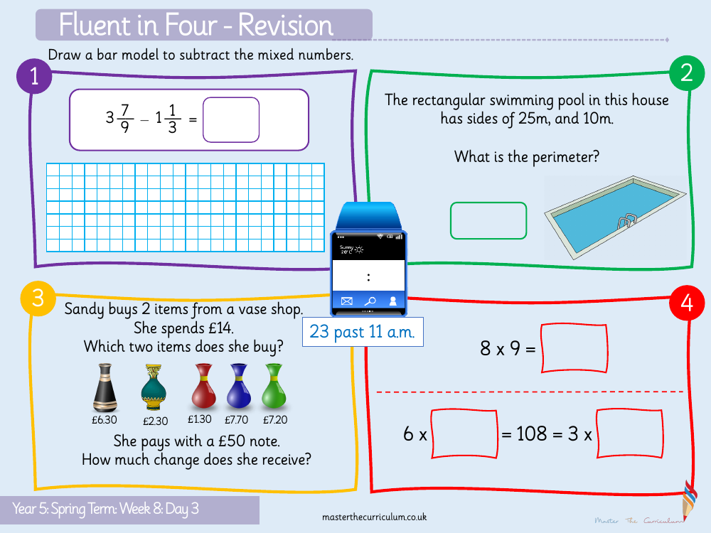 Fractions - Multiply a Unit Fraction by an Integer - Starter