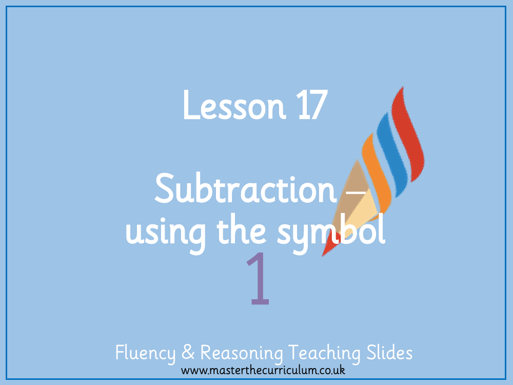Addition and subtraction within 10 - Subtraction using the symbol - Presentation