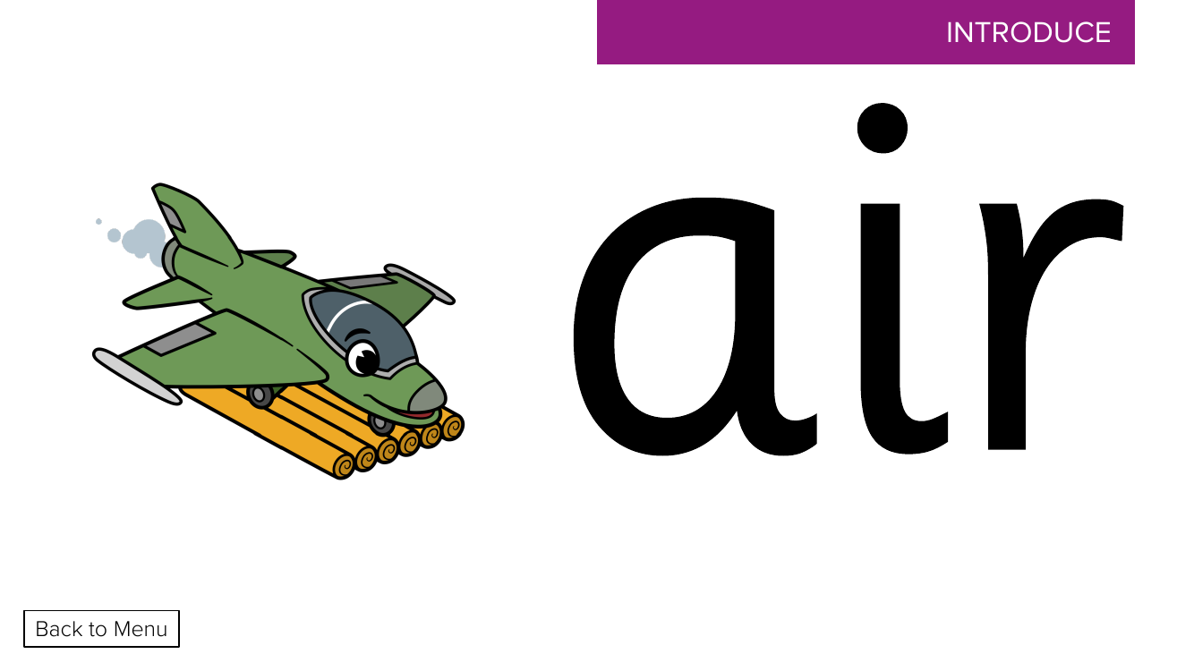 Week 7, lesson 2 Phoneme "air" and Grapheme "air" - Phonics Phase 3,  - Presentation