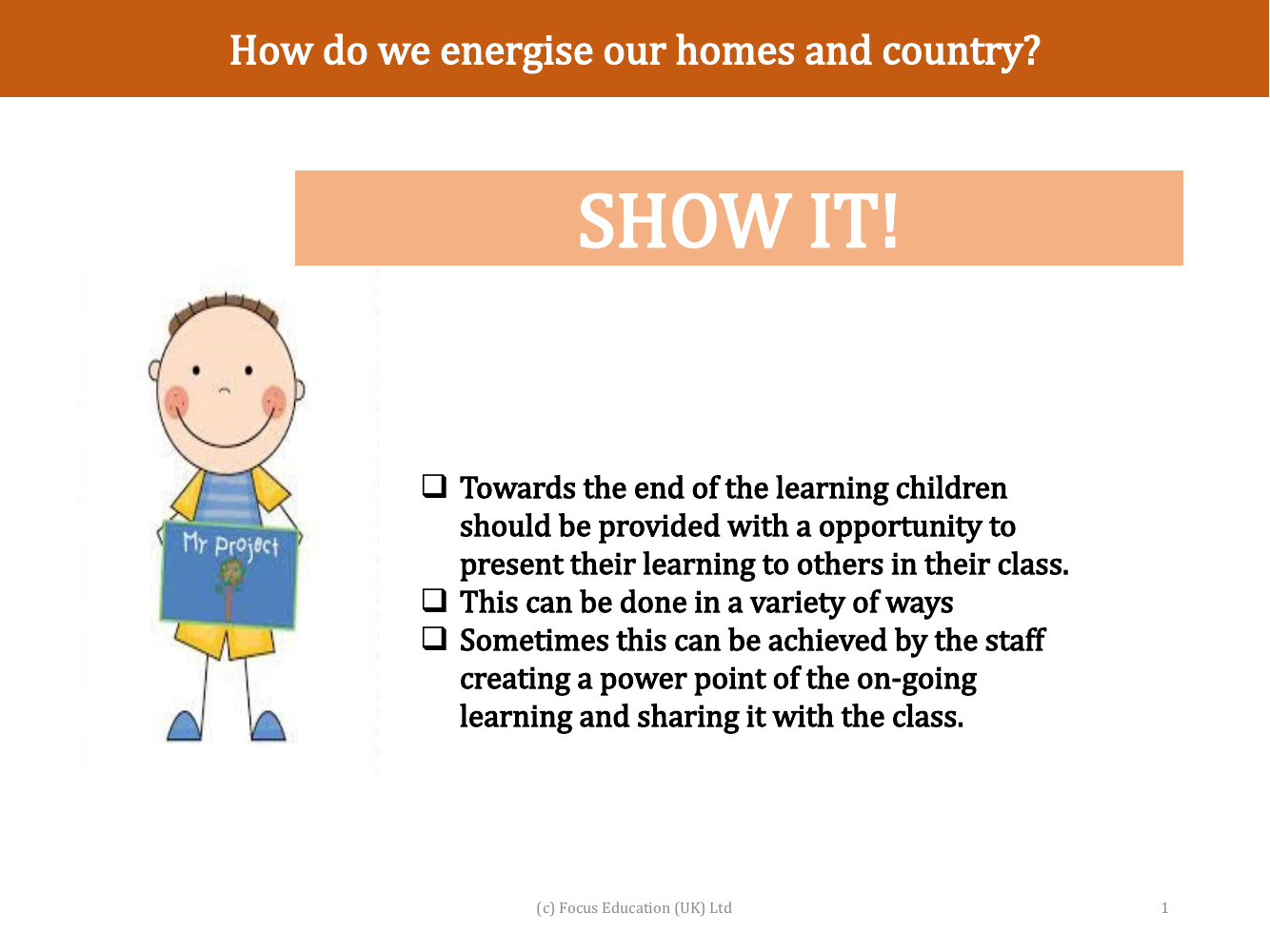 Show it! - Energy - 2nd Grade