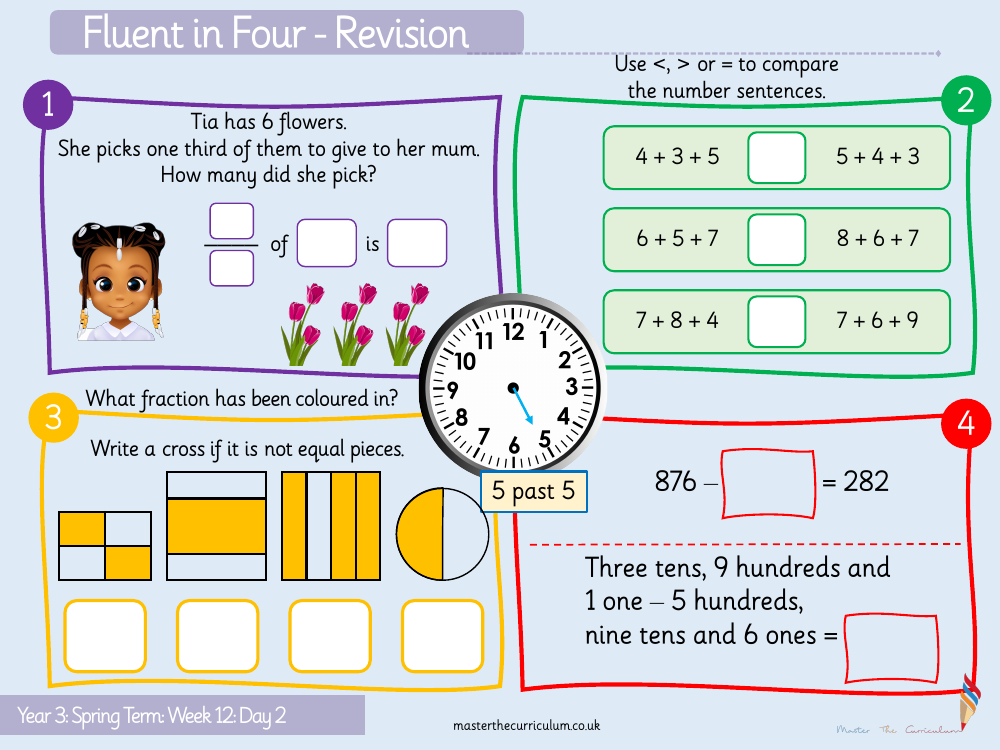 Fractions - Find a third - Starter