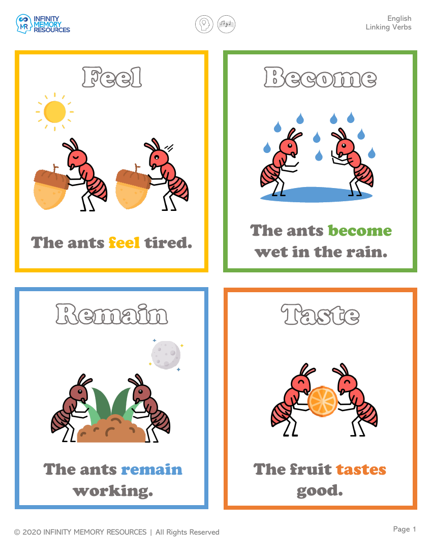 Linking Verb (feel -taste) - Worksheet2