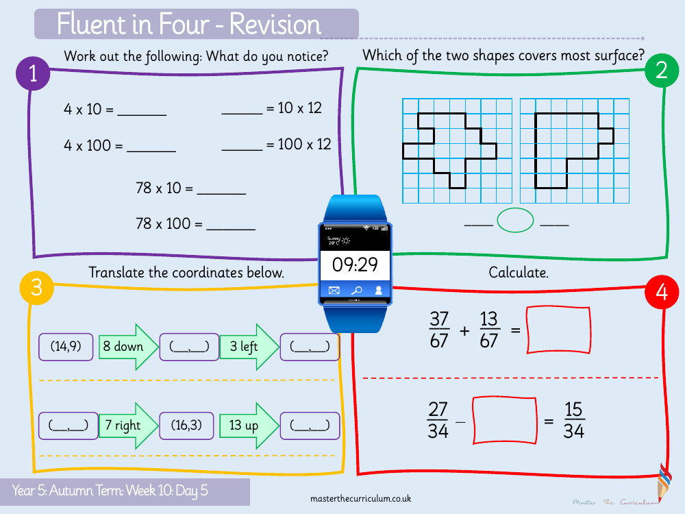 Multiplication and Division (1) - Multiply by 10, 100 and 1,000 - Starter