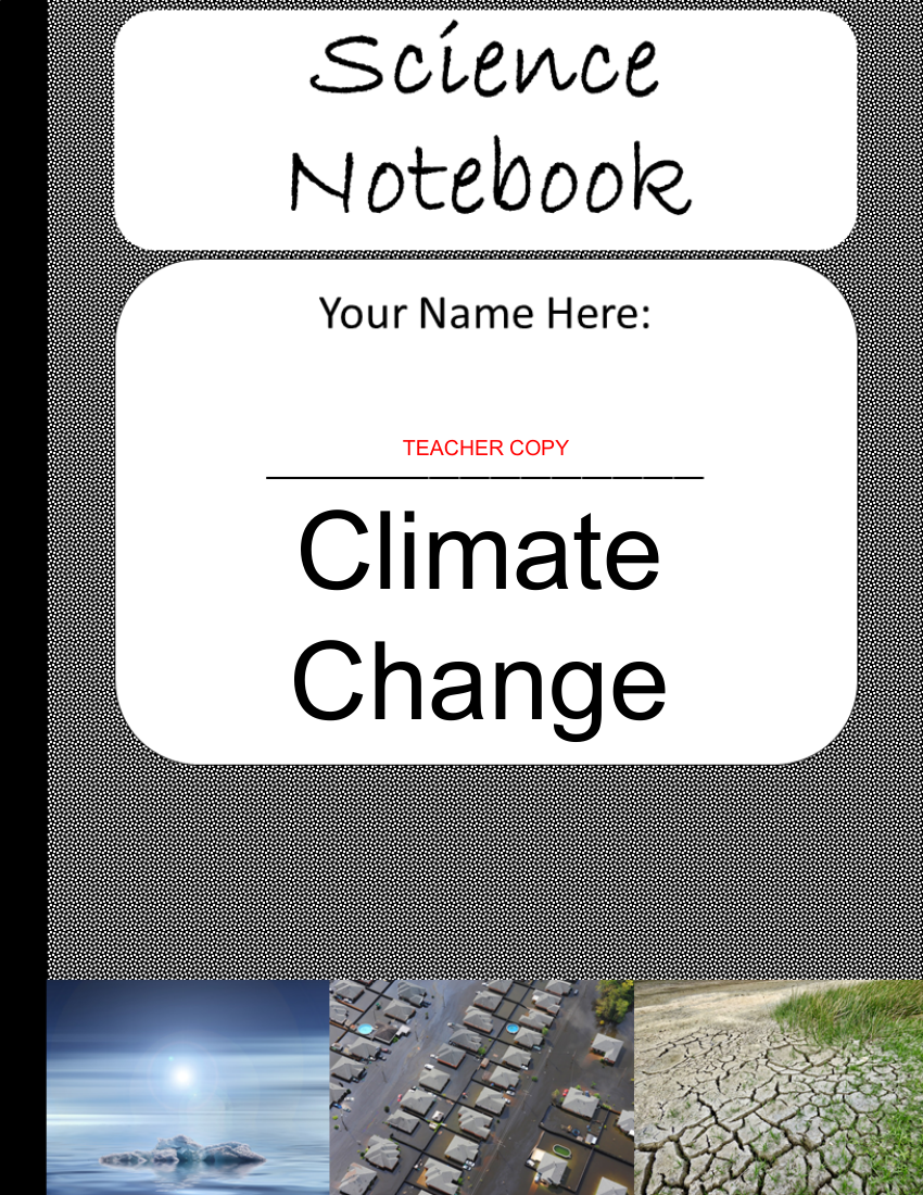 Climate Change - Teacher's version of Student Digital Interactive Notebook