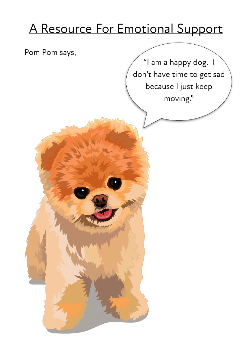 ‘Pom Pom Stays Happy’ Emotional Support (4 years +) - Activity Pack