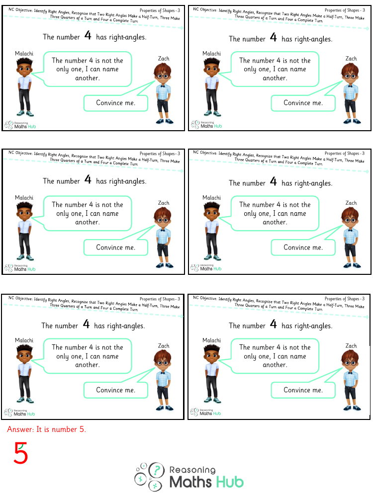 Identify Right Angles and Turns 6 - Reasoning