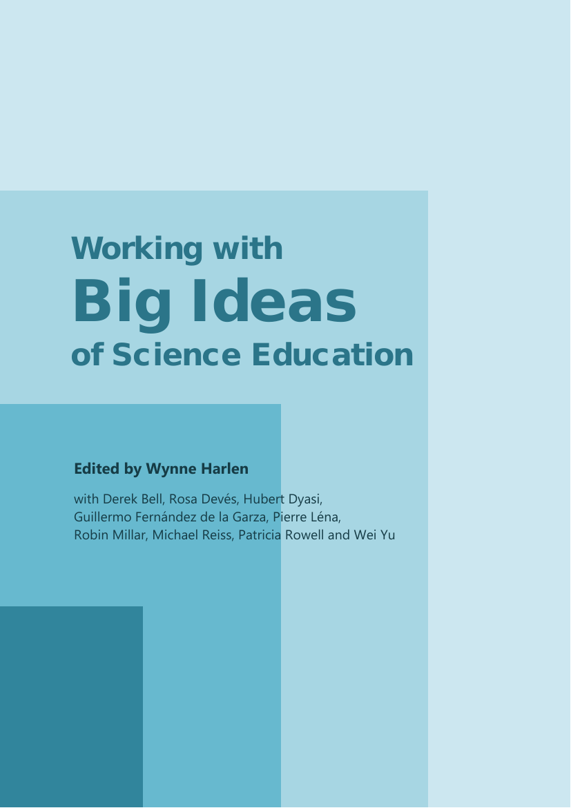 Working with Big Ideas of Science Education 