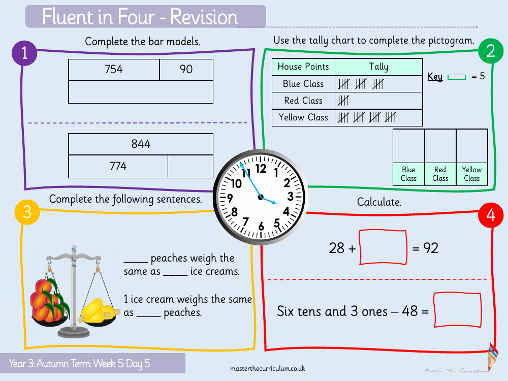 Addition and subtraction - Subtract a two-digit number from a ​three-digit number crossing 100 - Starter