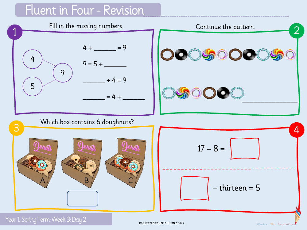 Addition and subtraction within 20 - Add by making 10 2 - Starter