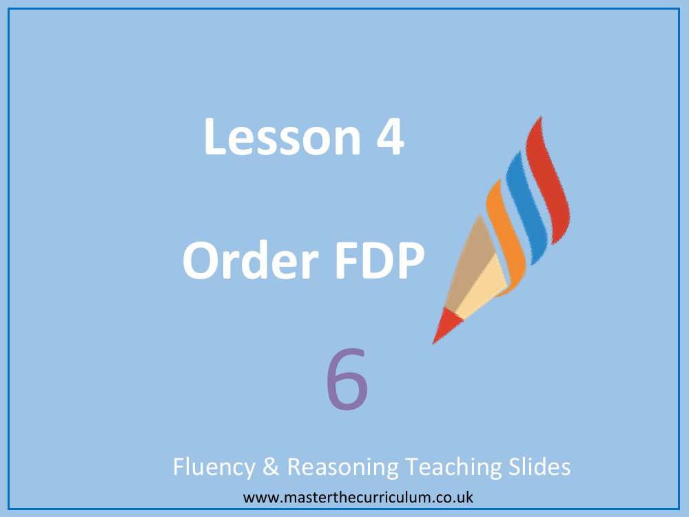 Percentages - Order Fractions, Decimals and Percentages - Presentation