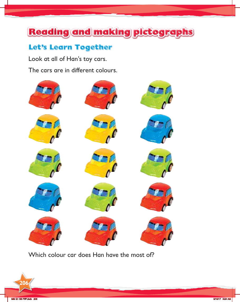 Max Maths, Year 1, Learn together, Reading and making pictographs