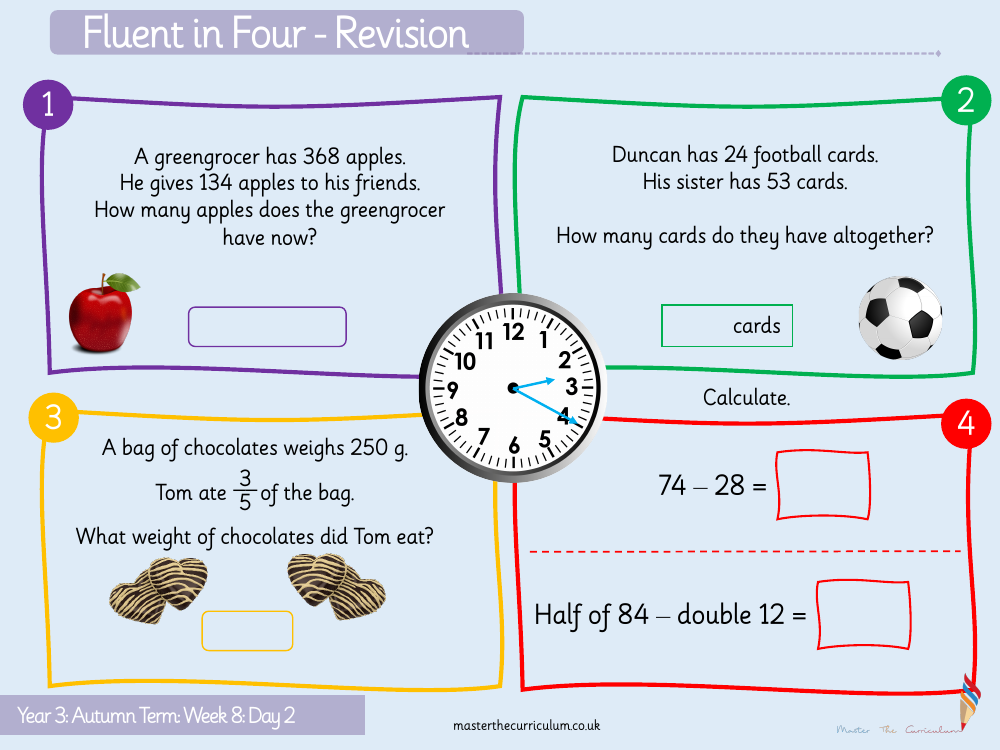 Addition and subtraction - Subtract a three-digit number from a three-digit number exchange - Starter