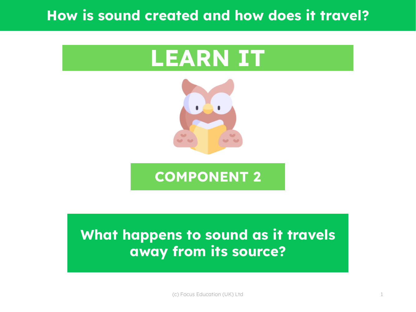 What happens to sound as it travels away from its source? - Presentation