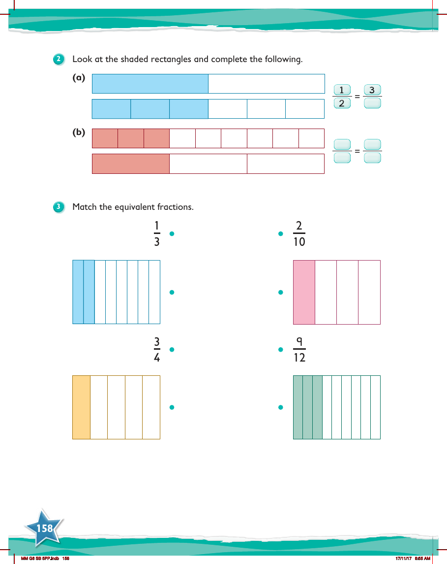 Max Maths, Year 6, Try it, Recognising equivalence between fractions (2)