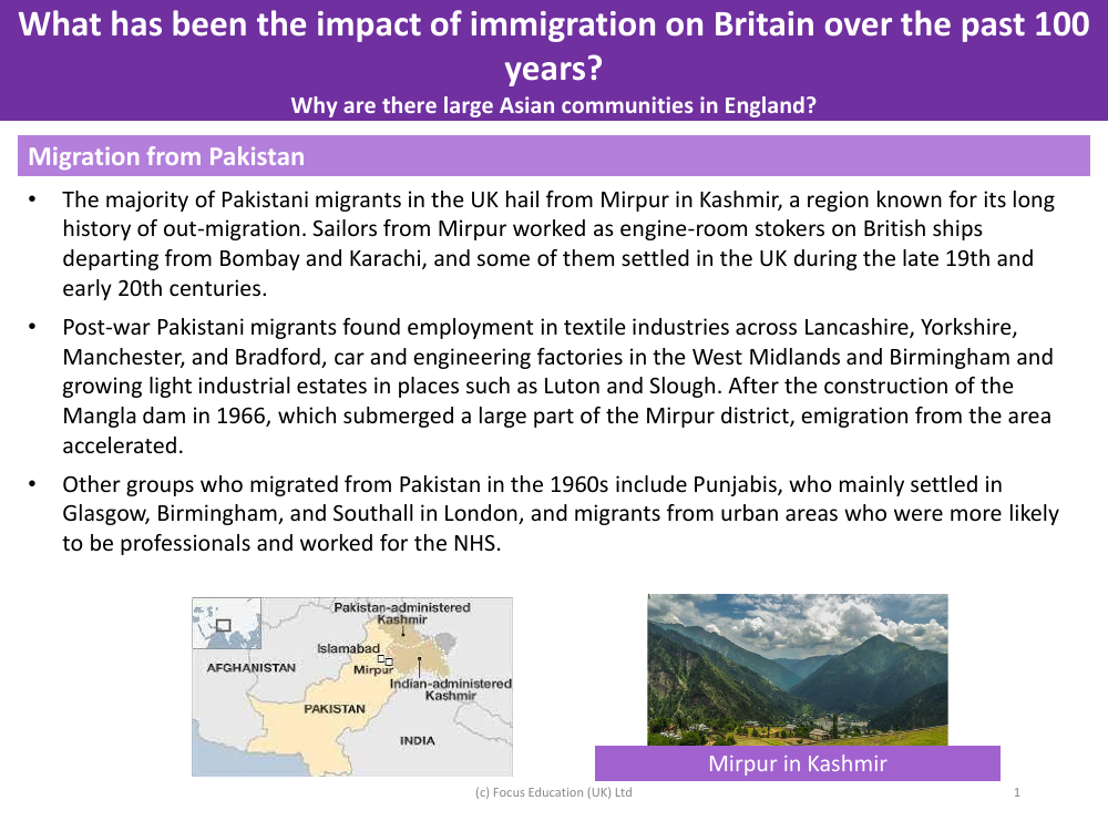 Migration from Pakistan - Info sheet