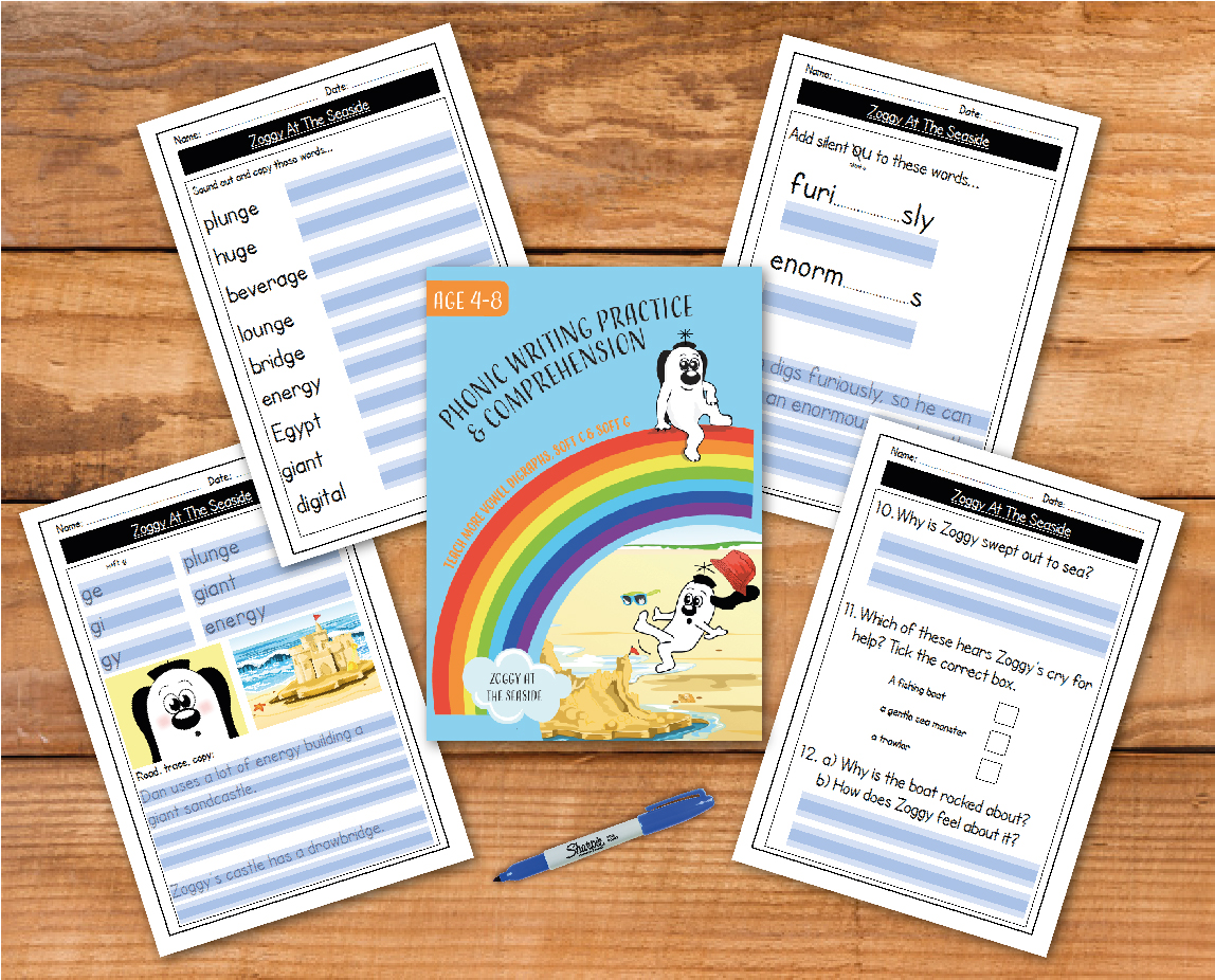 Zoggy At The Seaside - Teacher Notes (Writing And Comprehension Practice)