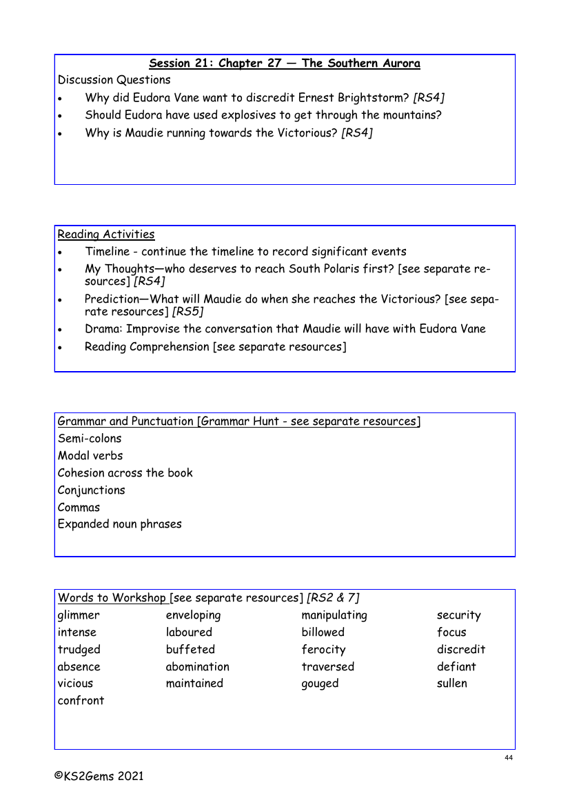 Brightstorm - Session 21 - Chapter 27 - Worksheet